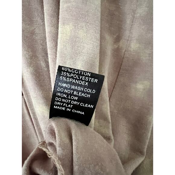 POL Boutique Boho Marrakesh Hooded Dress Summer A-Line Brown Dusty PInk Large - Picture 5 of 6